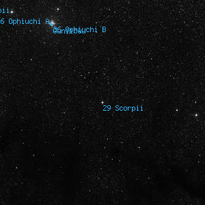 DSS image of 29 Scorpii