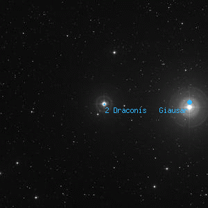 DSS image of 2 Draconis