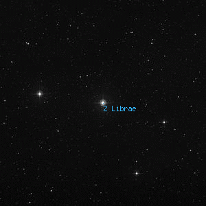 DSS image of 2 Librae