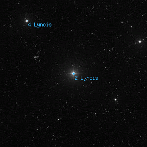 DSS image of 2 Lyncis