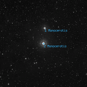 DSS image of 2 Monocerotis