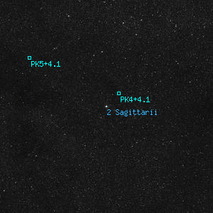DSS image of 2 Sagittarii