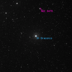 DSS image of 30 Draconis