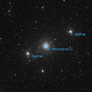 DSS image of 30 Monocerotis