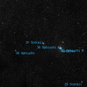 DSS image of 30 Scorpii