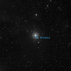 DSS image of 31 Orionis