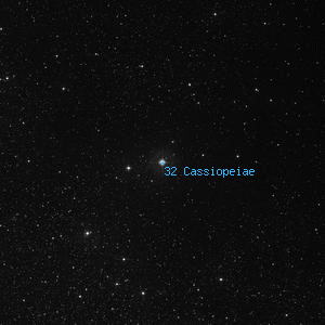 DSS image of 32 Cassiopeiae