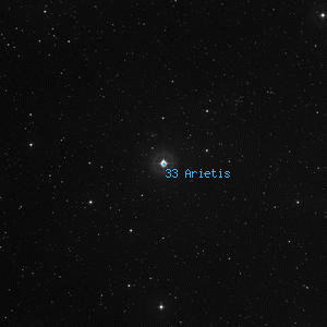 DSS image of 33 Arietis