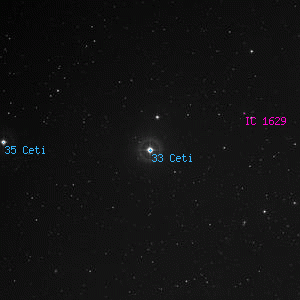 DSS image of 33 Ceti