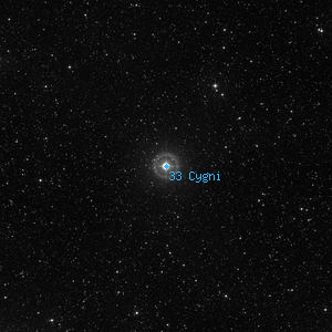 DSS image of 33 Cygni