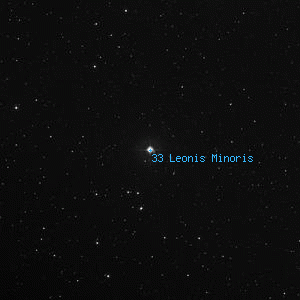 DSS image of 33 Leonis Minoris