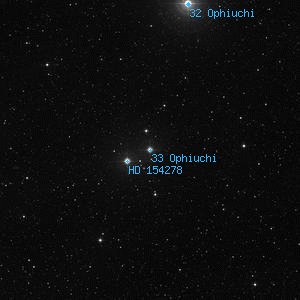 DSS image of 33 Ophiuchi