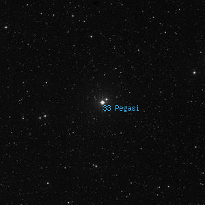 DSS image of 33 Pegasi