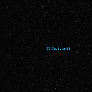 DSS image of 33 Sagittarii