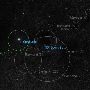 DSS image of 33 Scorpii