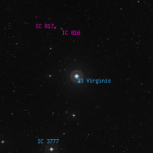 DSS image of 33 Virginis