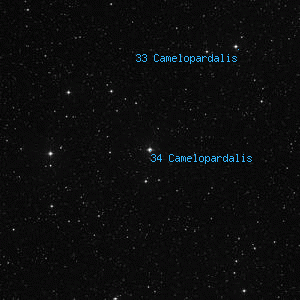 DSS image of 34 Camelopardalis