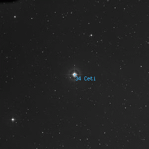 DSS image of 34 Ceti