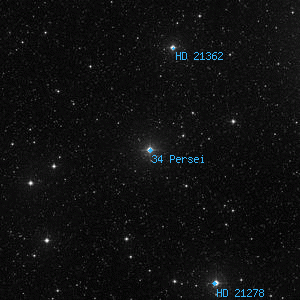 DSS image of 34 Persei