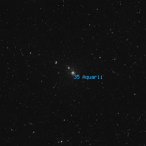 DSS image of 35 Aquarii