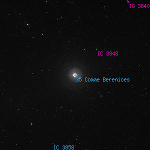 DSS image of 35 Comae Berenices