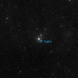 DSS image of 35 Cygni