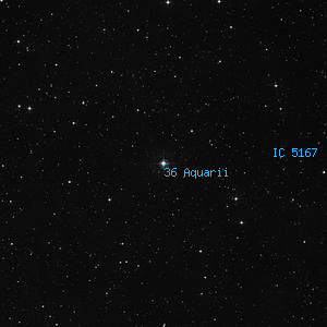 DSS image of 36 Aquarii