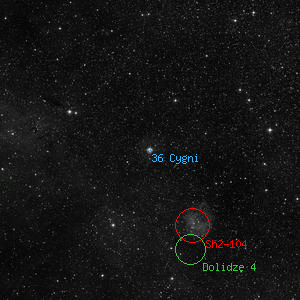DSS image of 36 Cygni
