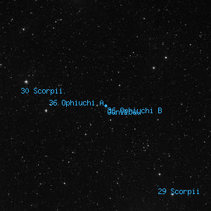 DSS image of 36 Ophiuchi B
