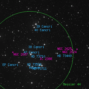 DSS image of 38 Cancri