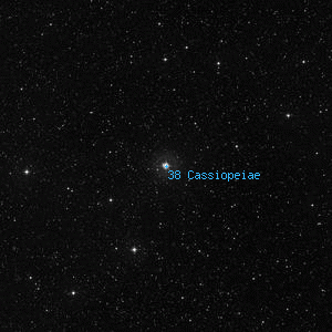 DSS image of 38 Cassiopeiae