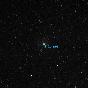 DSS image of 3 Cancri