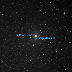 DSS image of 3 Centauri