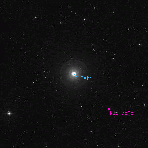 DSS image of 3 Ceti