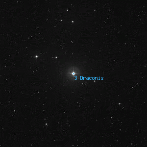 DSS image of 3 Draconis