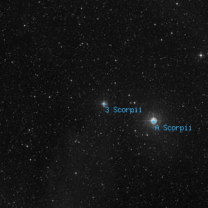 DSS image of 3 Scorpii