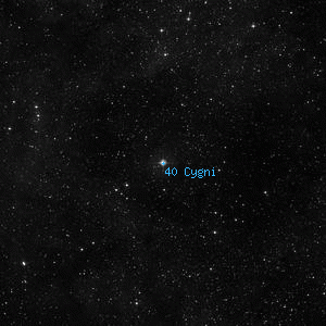 DSS image of 40 Cygni