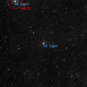 DSS image of 42 Cygni