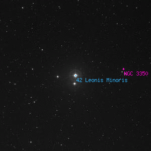DSS image of 42 Leonis Minoris