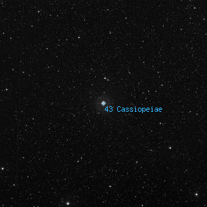 DSS image of 43 Cassiopeiae