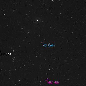 DSS image of 43 Ceti