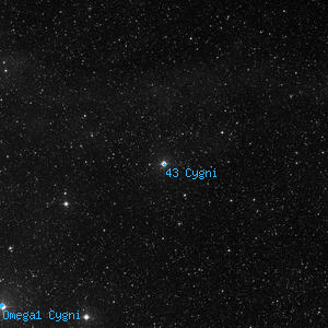 DSS image of 43 Cygni