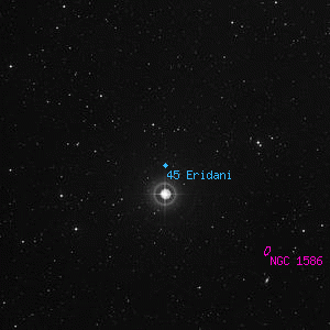 DSS image of 45 Eridani