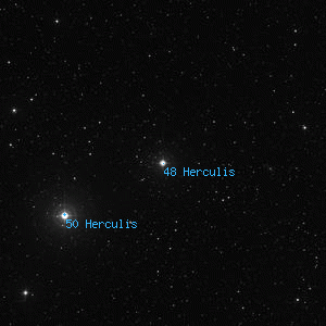 DSS image of 48 Herculis