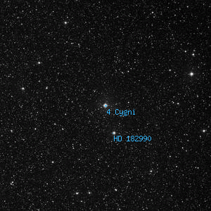 DSS image of 4 Cygni