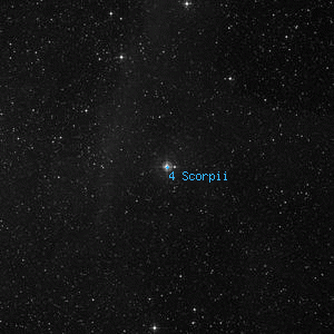 DSS image of 4 Scorpii