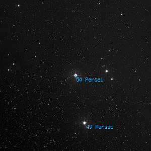 DSS image of 50 Persei