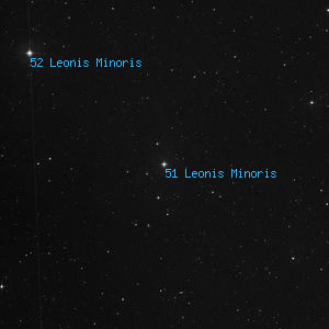 DSS image of 51 Leonis Minoris