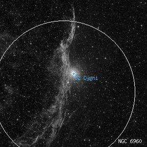 DSS image of 52 Cygni