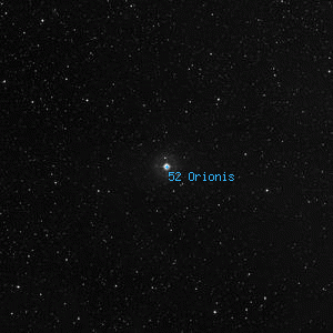 DSS image of 52 Orionis